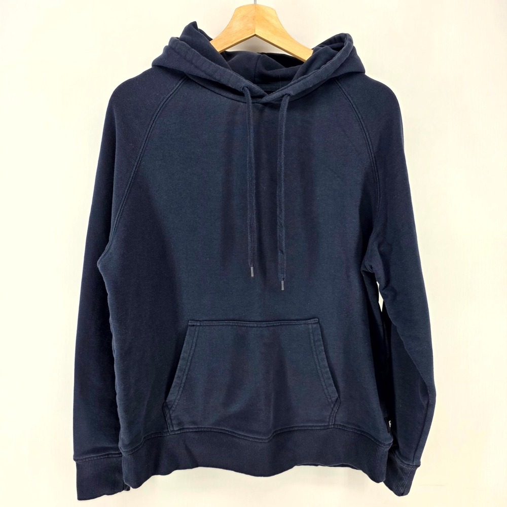 Richer Poorer Hoodie Mens‎ Medium Navy Blue Raglan Sleeve French Terry Pullover